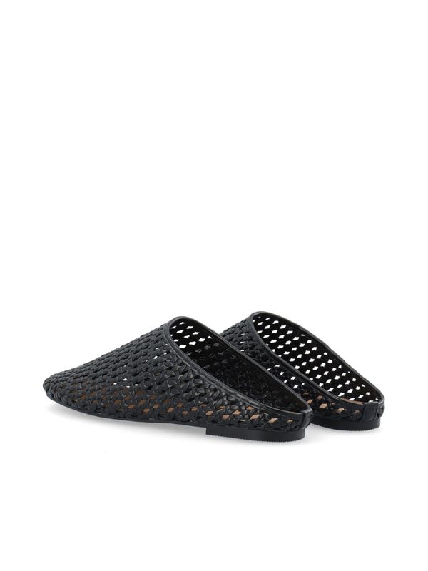 Nera Mule Weaved Faux Leather Black 