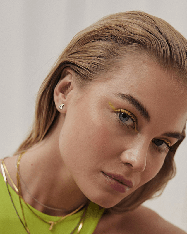 Big Number Studs Silver - 6