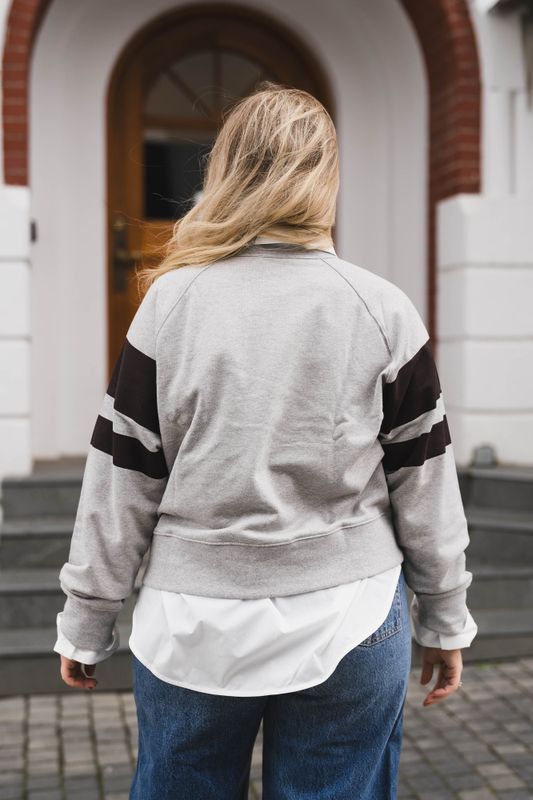 Eris College Sweat Grey Melange