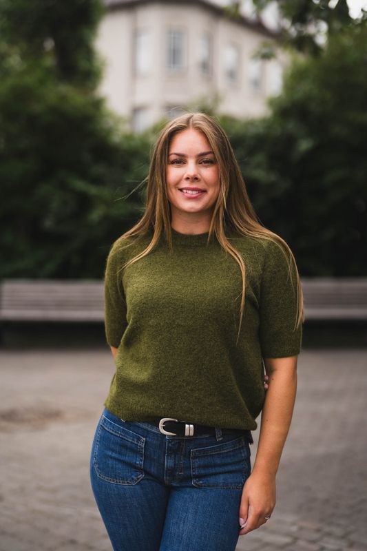 Johi SS Wool Blend Pullover Fir Green 