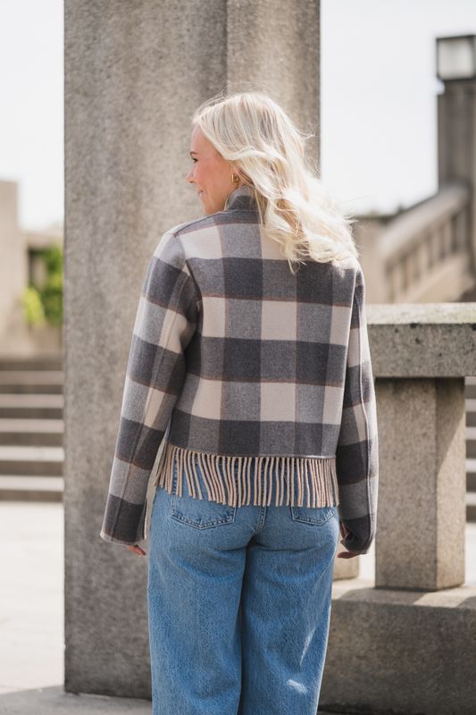 Edith Jacket Cream Check 