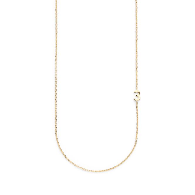 Hovedbilde Big Number Necklace Gold - 50L - 3