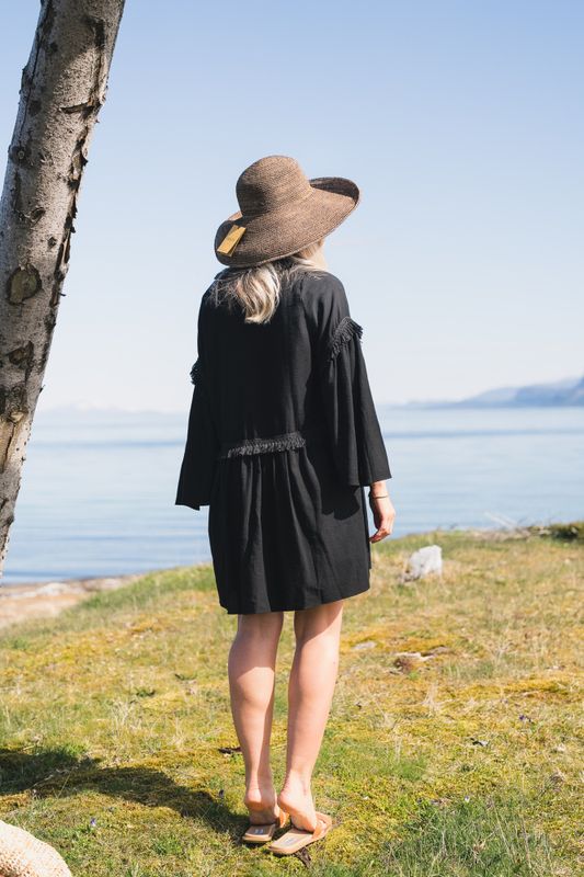Eden Dress Linen Black 