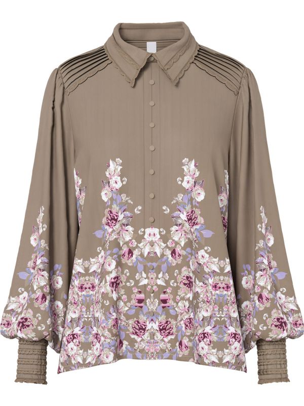 Somellu LS Shirt Timber Wolf Somellu Print 