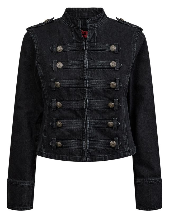 Nubillie Fitted Denim Jacket Black Denim 