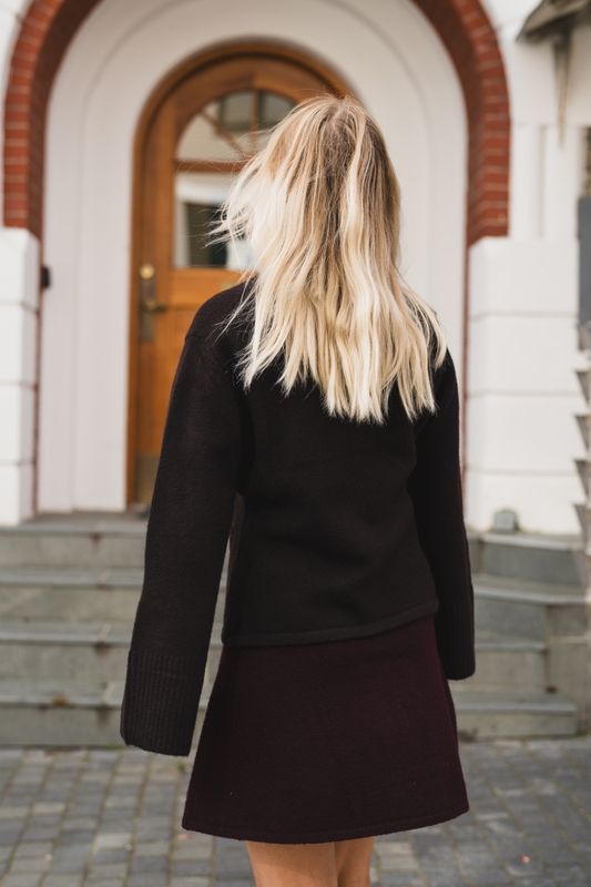 Pixie Knit Cardigan Dark Brown 