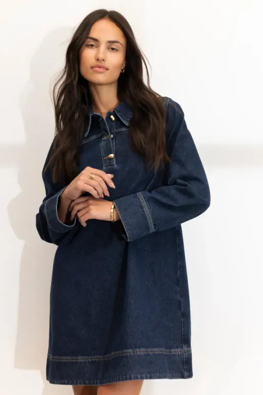 Alba Dress Dark Blue 