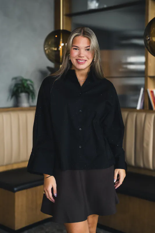 Atari Embellish Shirt Ink Black  