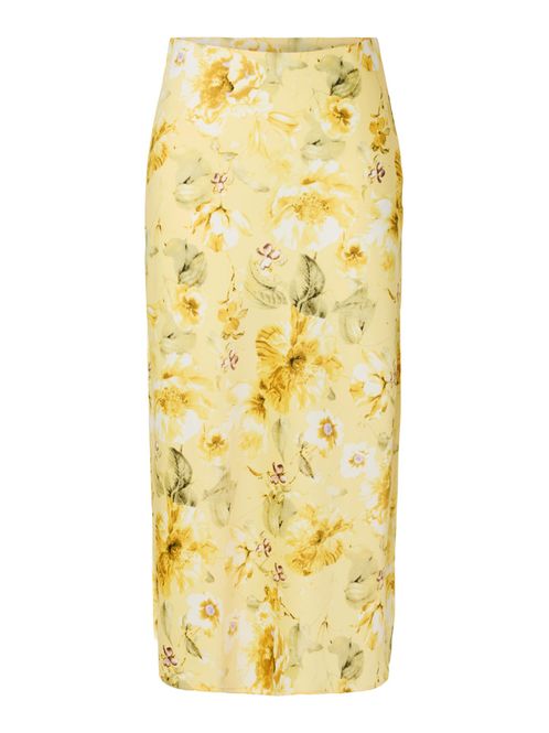 Hovedbilde Pella HW Midi Skirt Pale Banana Lemon Print 