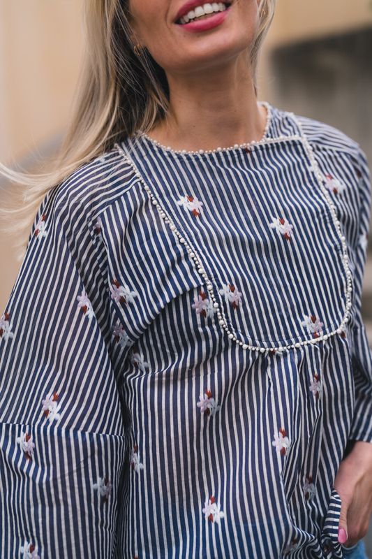 Pristina Blouse Indigo 