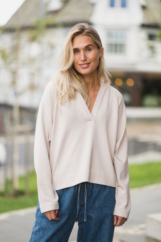 Sim Vincent Polo Blouse Haze 