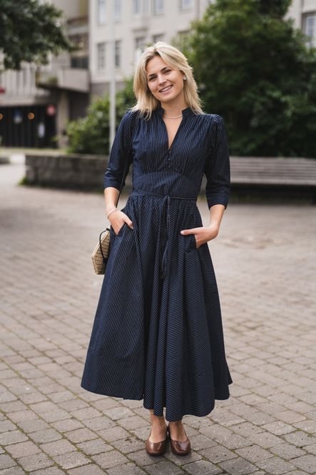 Hovedbilde Maria Dress Pinstripe 