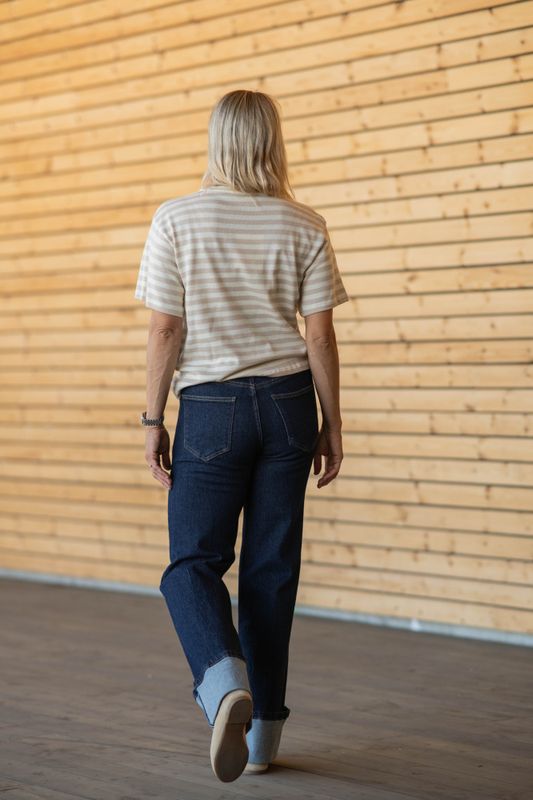 Hubby Reverse Ankle Jeans Dark Denim 