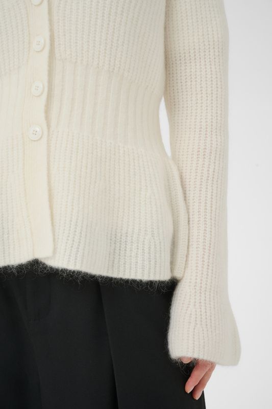 Domino Cardigan Eggnog 