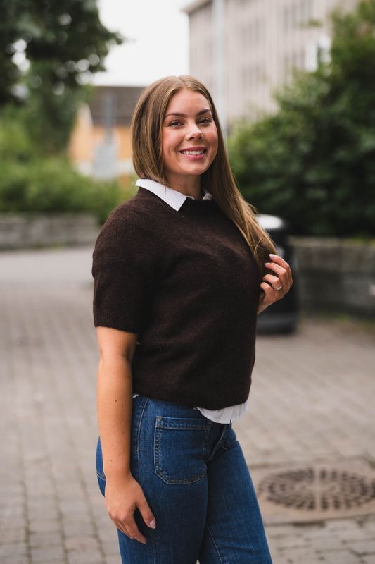 Johi SS Wool Blend Pullover Coffee Bean 
