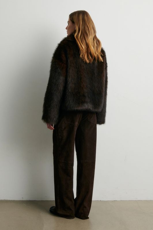 Zonie Suede Jeans Demitasse