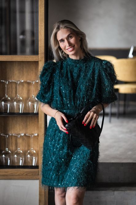 Hovedbilde Ilza 2/4 Sequin Dress Ponderosa Pine 