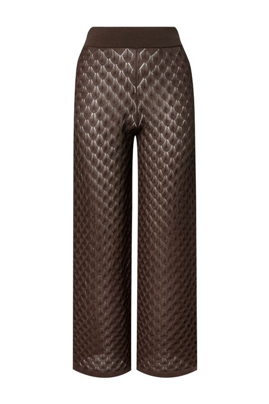 Alissa Knitted Pants Chocolate 
