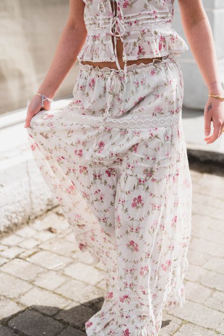 Hovedbilde Fippo Spring Flower Skirt Offwhite 