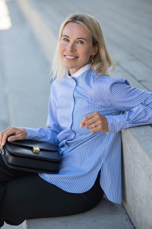 Bermudes Shirt Bleu/Blanc
