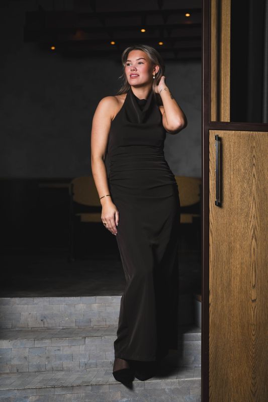 Dunie Dress Dark Brown 