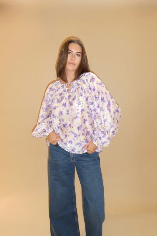 Tessa Print Blouse Yellow 