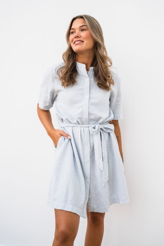 Pennie Ginia 2/4 Shirt Dress Skyway Melange