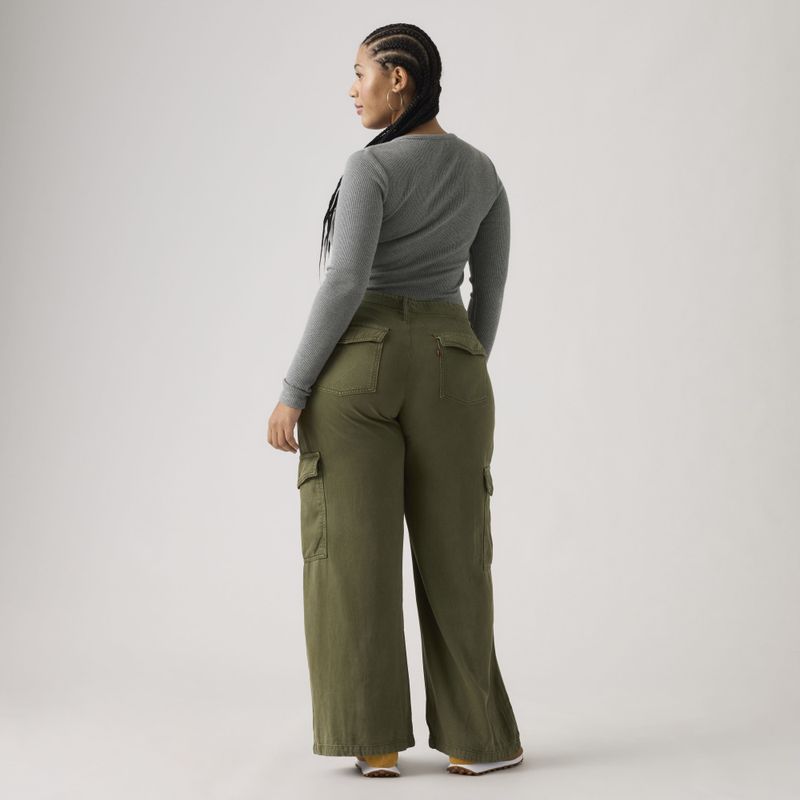 Baggy Dad Cargo Drapey Ivy Green 