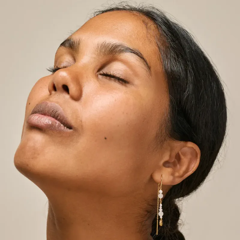 Sofia Earring White And Pearls