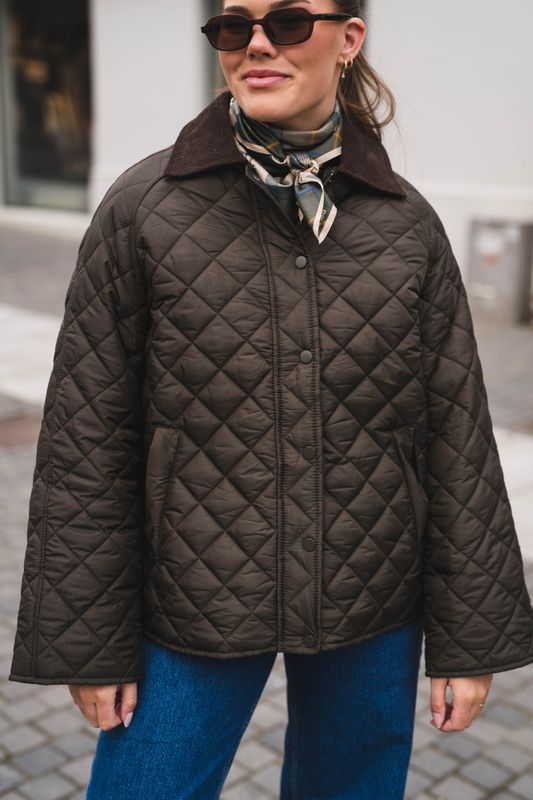 Iva Quilt Jacket Khaki 
