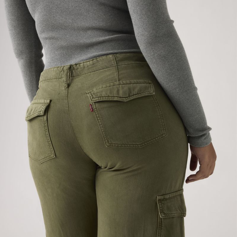 Baggy Dad Cargo Drapey Ivy Green 