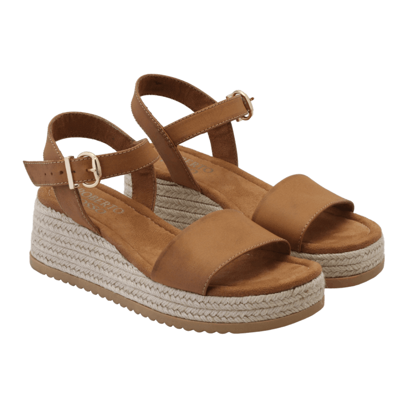 Lili Wedge Cognac