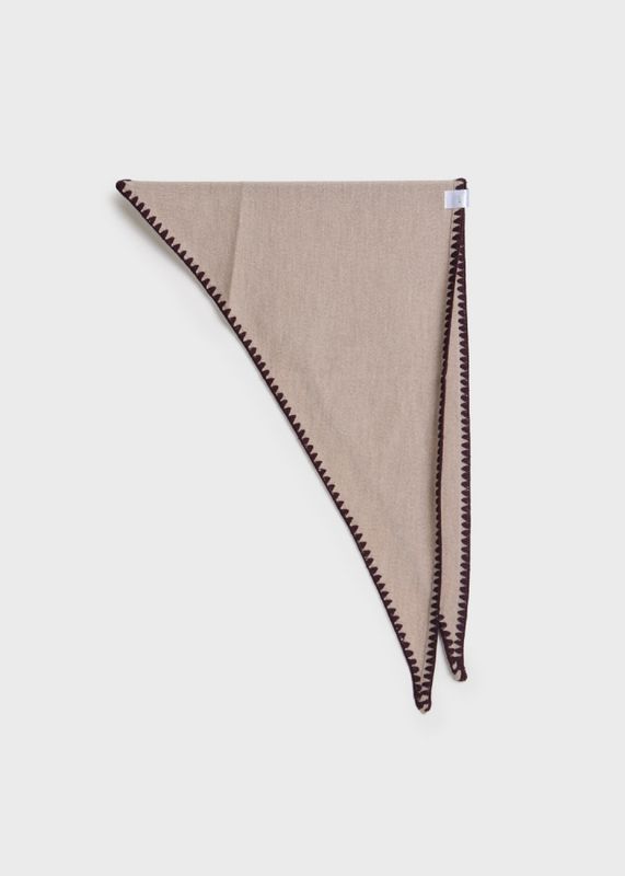 Mina Stitched Merino Scarf Beach