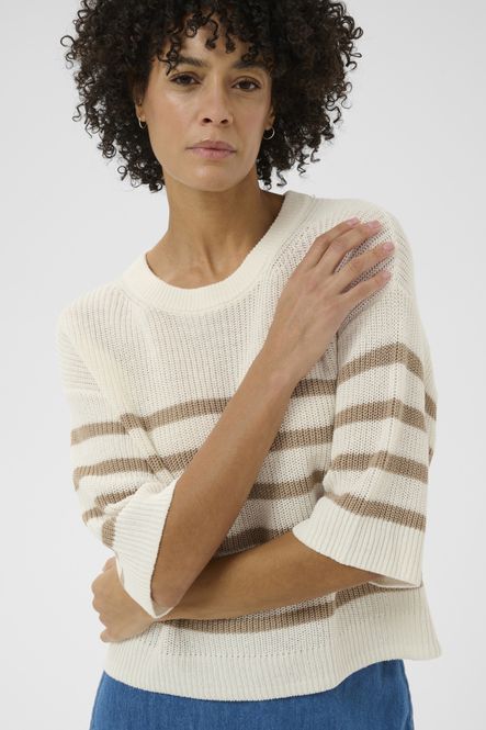 Hovedbilde Aliza Pullover Whisper White/Silver Mink 