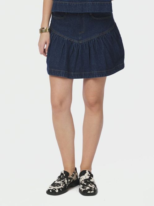 Hovedbilde Tripa Denim Frill Skirt Blue 