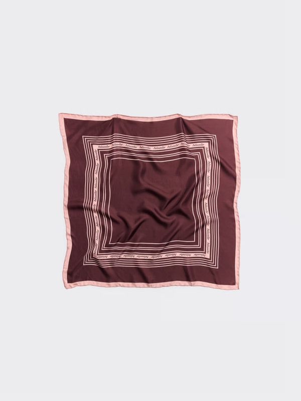 Fine Scarf Contrasting Burgundy 