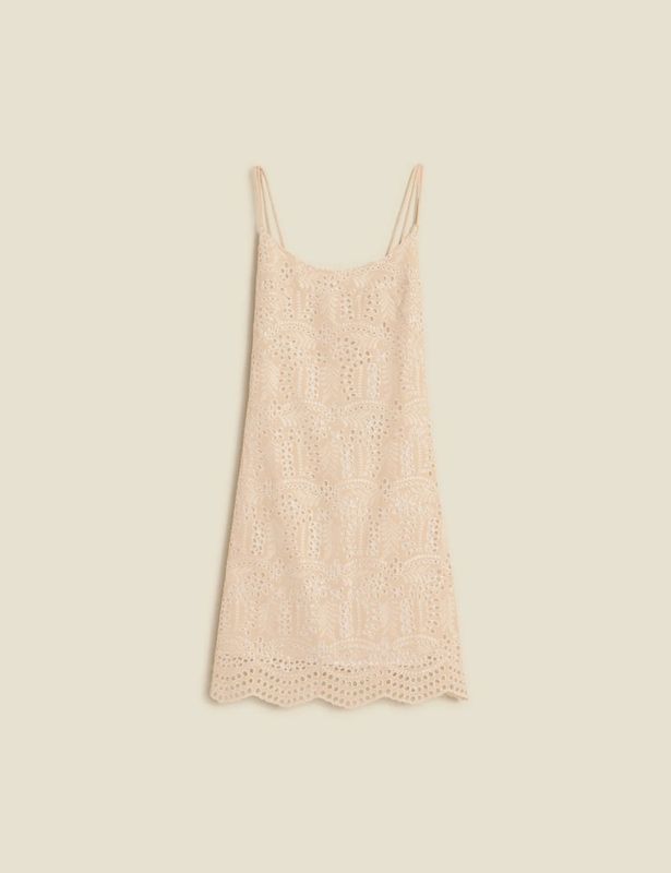 Gabriela Lace Dress Ecru 