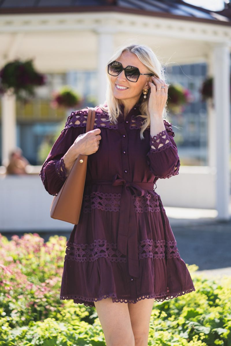 Honesty Dress Burgundy 