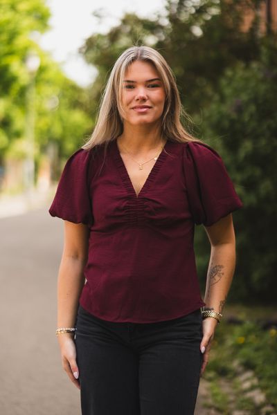Hovedbilde Irina Structure Blouse Wine 