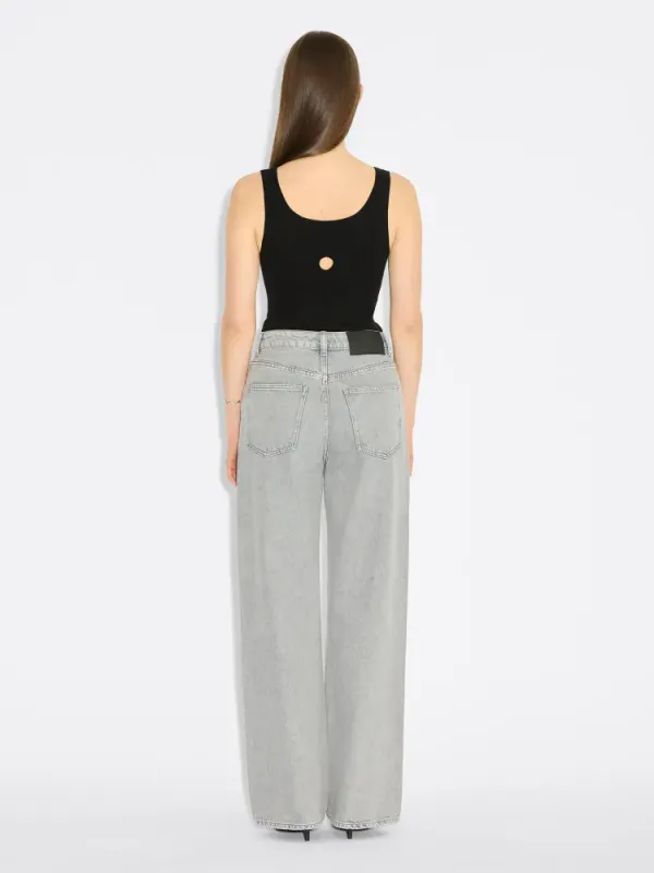 W Wide Jeans Light Grey 