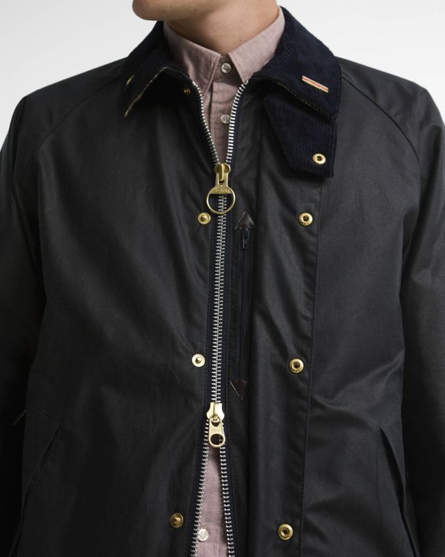 Icons Transport Waxed Jacket Navy 