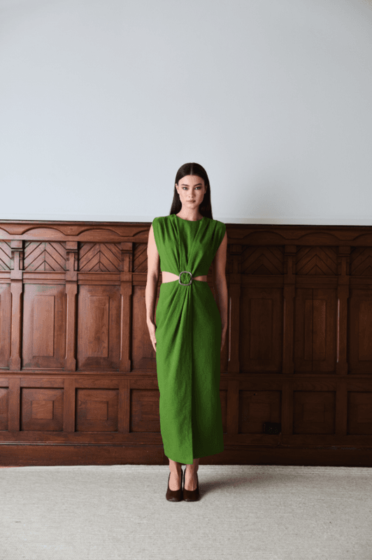 Riviera Dress Leaf Green 