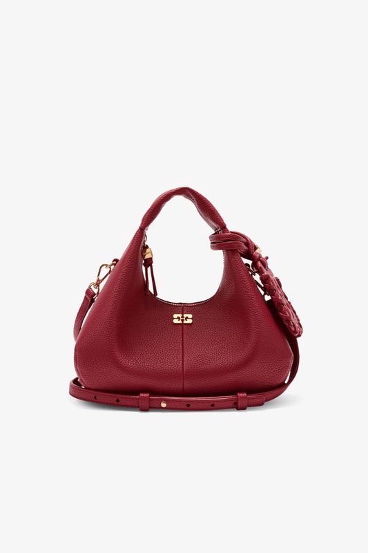 Hobo Mini Grained Bag Red Dahlia