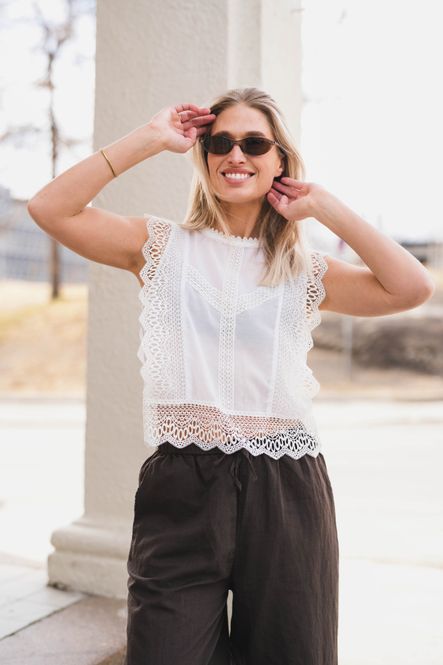 Hovedbilde Samia Lace Top White 