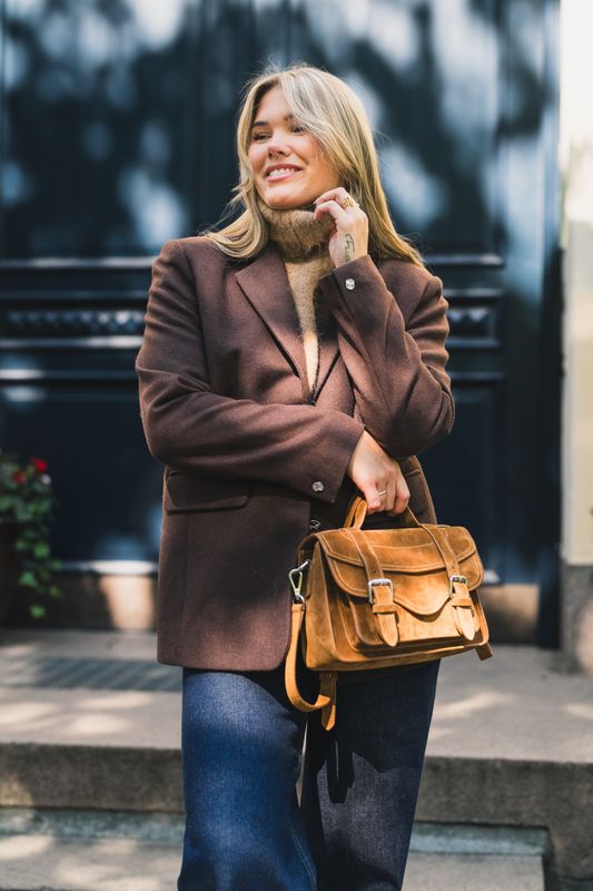 Elliot Loose Blazer Hot Fudge 