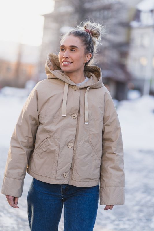 Rosemary Hooded Padded Jacket Sun Kissed 