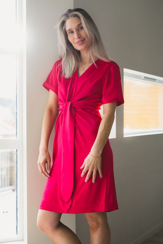 Blair Dress Semi Rich Deep Pink 