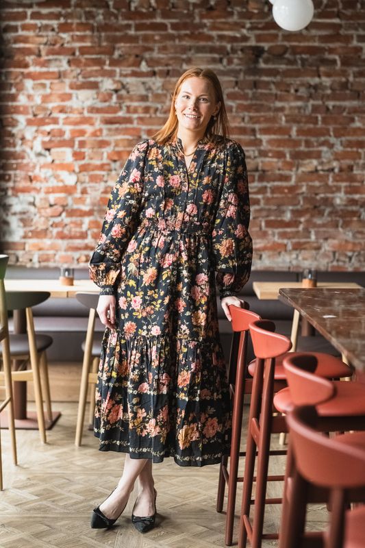 Bohemian Midi Dress Evening Field