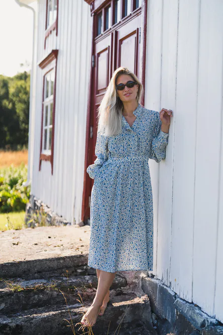 Hovedbilde Astrid Midi Dress Q Harbor Flower 