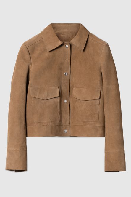 Hovedbilde Suede Short Jacket Light Brown 